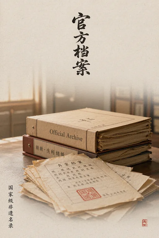 官方档案——名录档案与朱红封印 · 国家级非遗名录